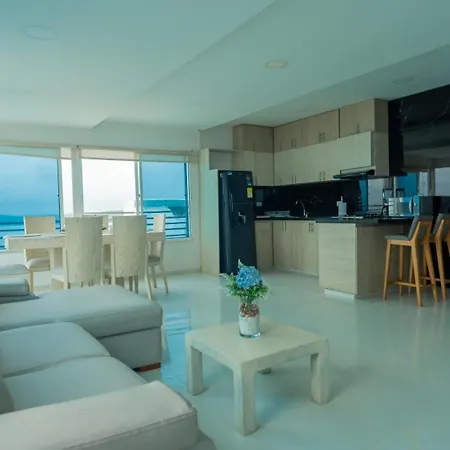 Hermoso Pent-house Piso 21 Con Vista Privilegiada Apartamento Cartagena
